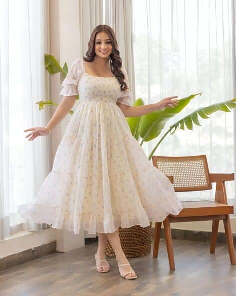 Women Midi Floral Dress