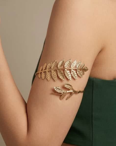 Women Gold Plated Armlet Wrap Bracelet